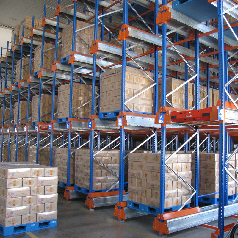 የፓሌት ዓይነት Drive-in Warehouse Shelf Rack Storage System