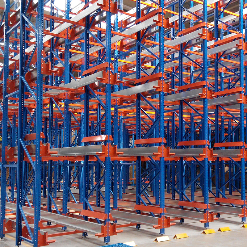የፓሌት ዓይነት Drive-in Warehouse Shelf Rack Storage System